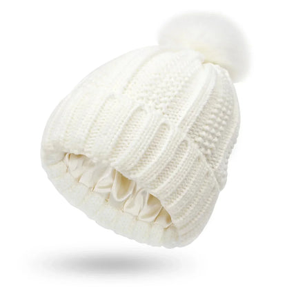Variant image for Damenhut Gestrickt mit Satinfutter Winter-5
