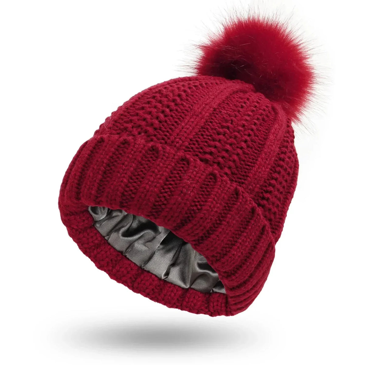 Variant image for Damenhut Gestrickt mit Satinfutter Winter-3