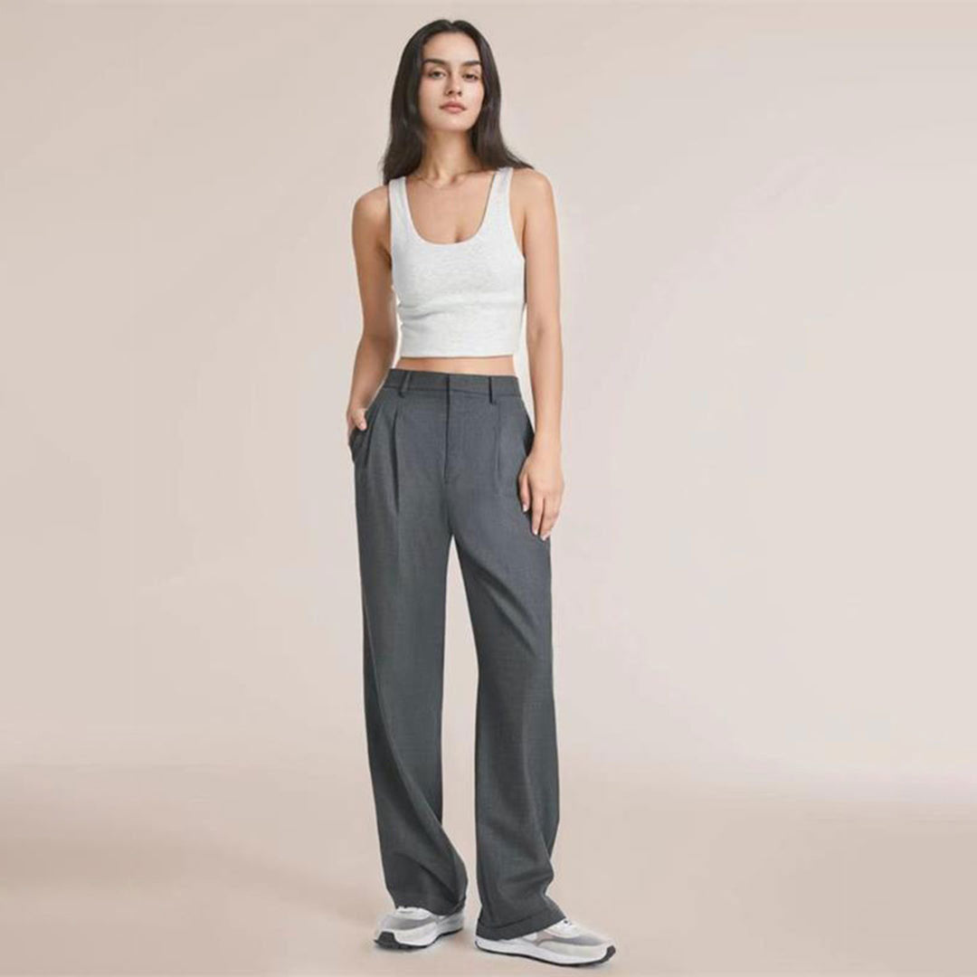 Variant image for Damen-Anzughose, hohe Taille, stretchiger Stoff, elegantes Design-33