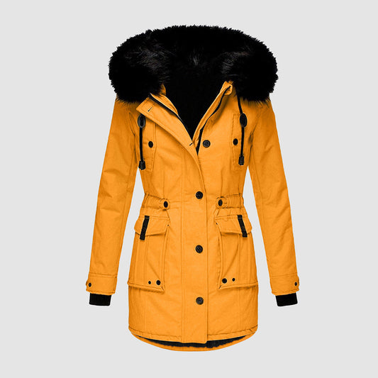 Damen Winterjacke Wasserdicht Modernes Design Polyester-1
