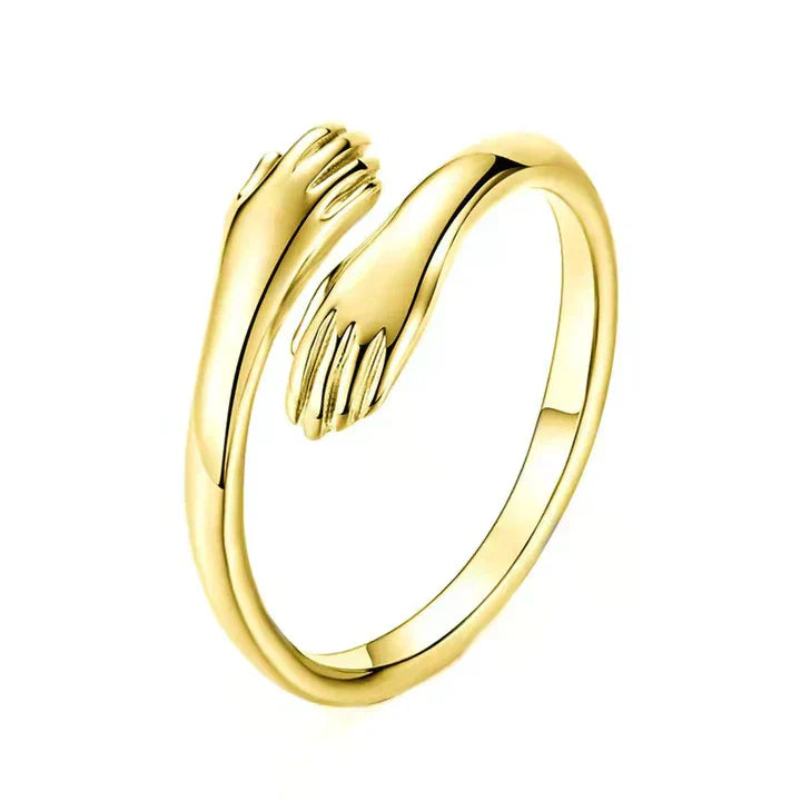 Variant image for Ring, verstellbar, aus Silber, mit Umarmung, Symbol-1