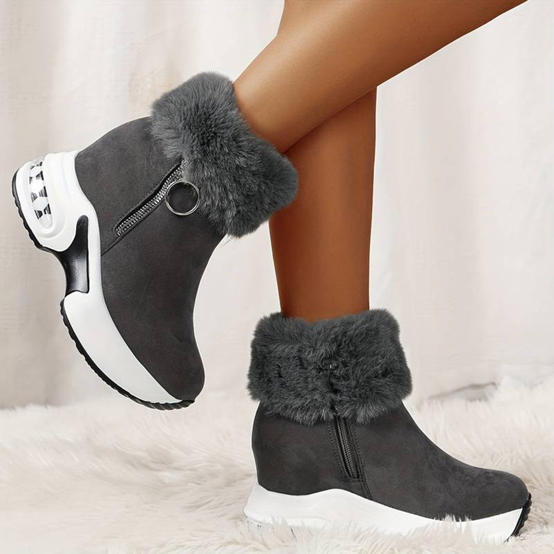 Damen-Stiefel, wasserabweisendes Fleecegefüttert, für Wintergebrauch-5