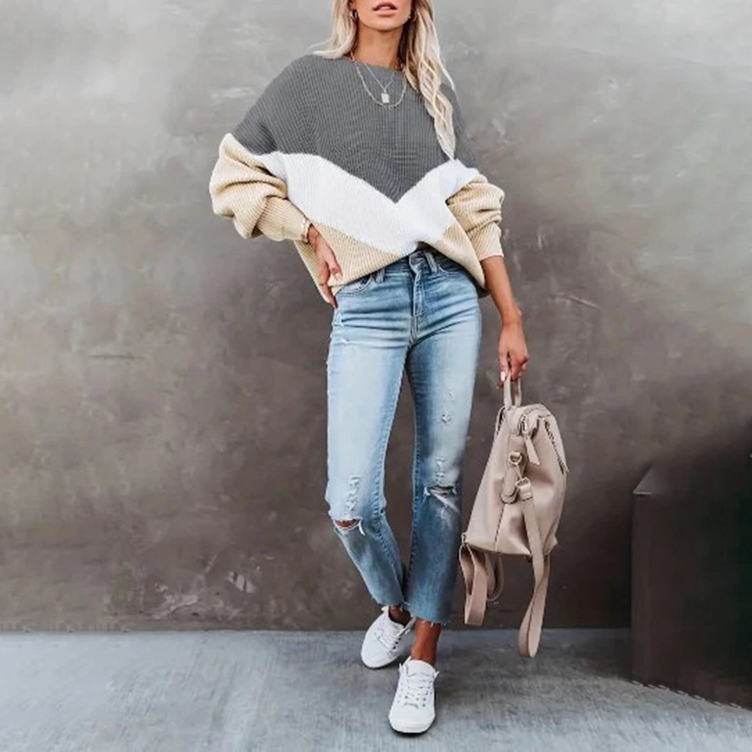Damen-Pullover, lässiger Stil, weiches Herbstmaterial-4