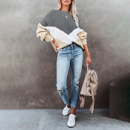 Damen-Pullover, lässiger Stil, weiches Herbstmaterial-4