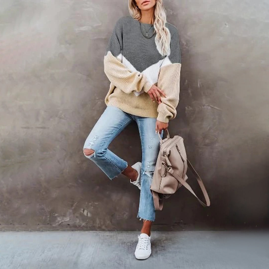 Damen-Strickpullover, lässiges Design, weiches Material-6
