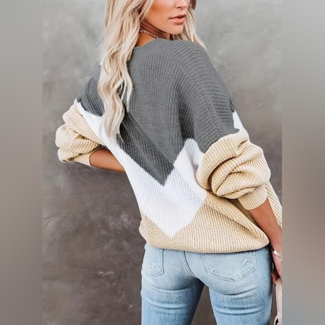 Damen-Strickpullover, lässiges Design, weiches Material-2