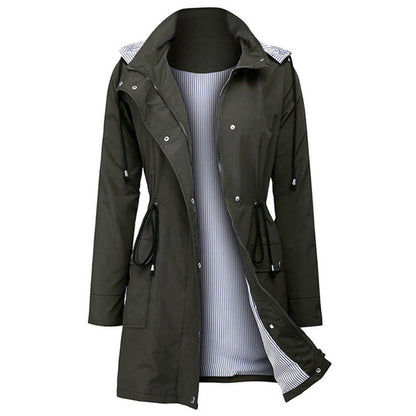Langer Wintermantel Damen Modern Polyester 4