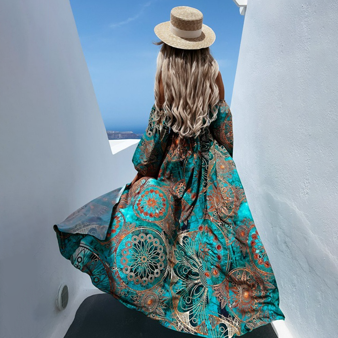 Damen-Sommerkleid mit Puffärmeln aus weichem Stoff – elegante schlanke Silhouette für Party und entspannte Anlässe 3