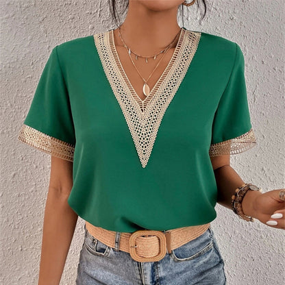 Damen-T-Shirt aus Polyester mit lockerer Passform – bequem und atmungsaktiv, perfekt für warme Sommertage 8