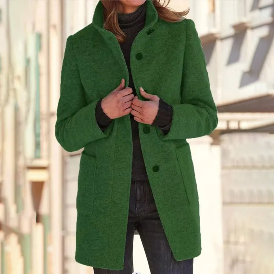 Damen-Winterjacke mit Rundhalsausschnitt aus hochwertiger Baumwolle-4