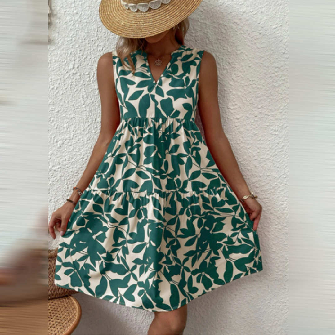 Damen-Sommerkleid, Boho, aus Polyester, für Mittsommer und Strand-2