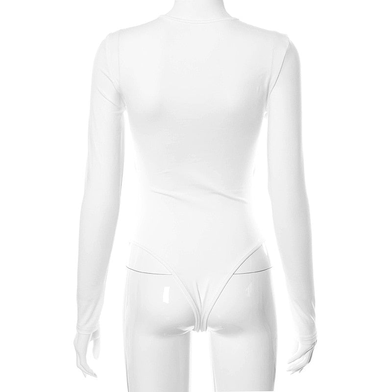 Damen-Kleid, langärmelig, monochrom, Polyester-5