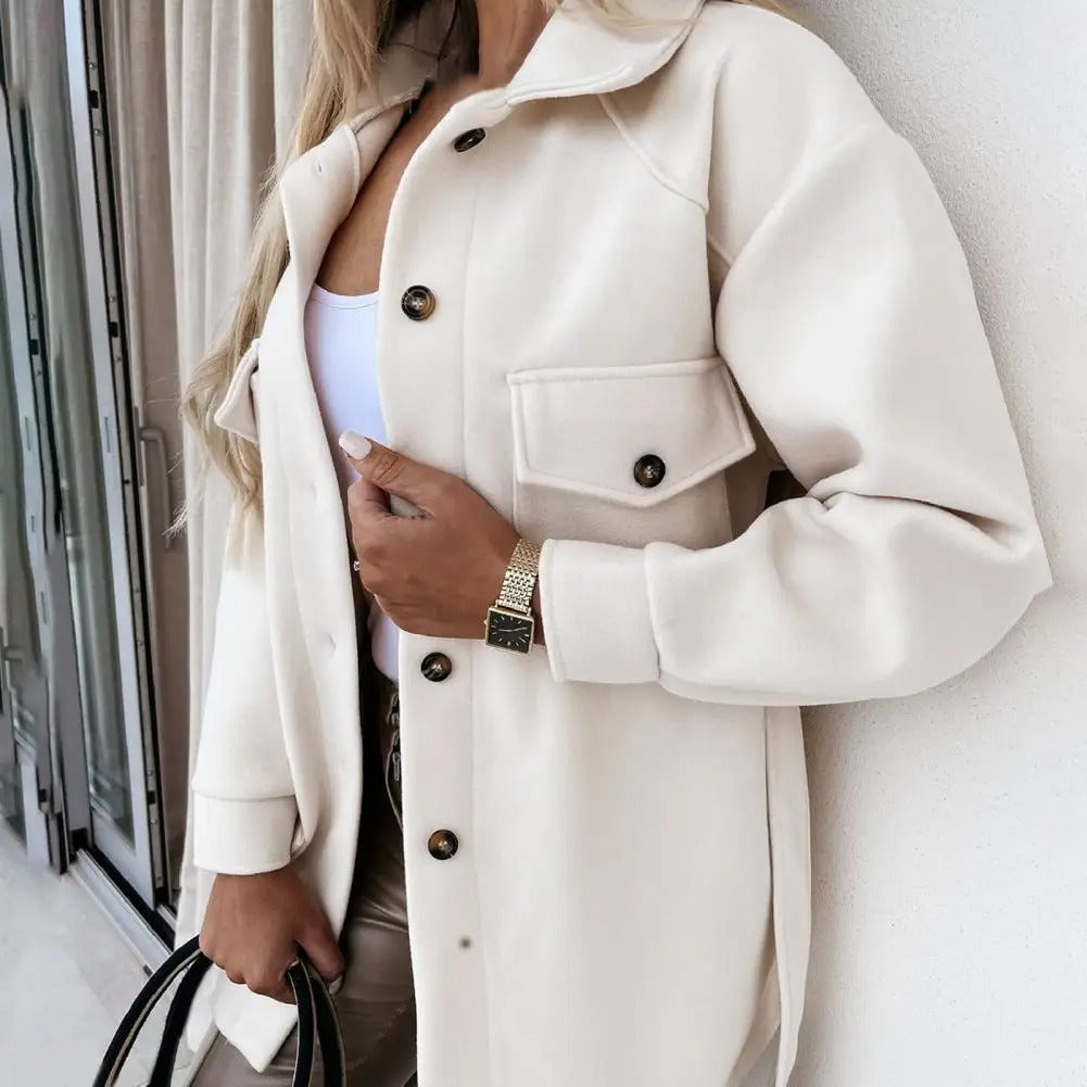 Damenjacke aus weichem Material mit eleganter Silhouette – atmungsaktive Jacke für Damen, perfekt für Frühling und Herbst 2