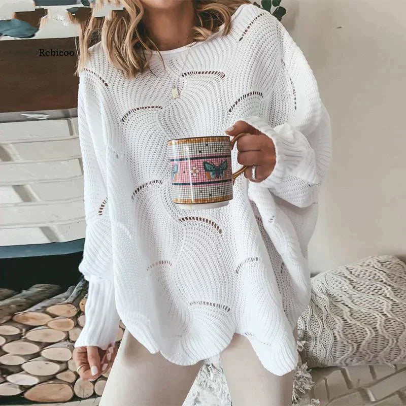 Variantenbild für Damen-Strickpullover, leicht, 100 % Acryl, Loose Fit-57
