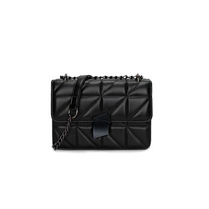 Damen Schultertasche Vintage PU-Leder mit Rautenmuster-1