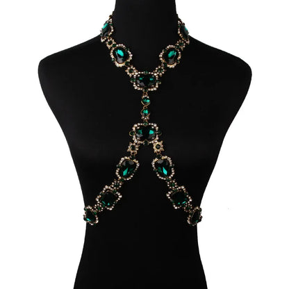 Damen-Körperschmuck, geometrisch, Zinklegierung mit Strass-1
