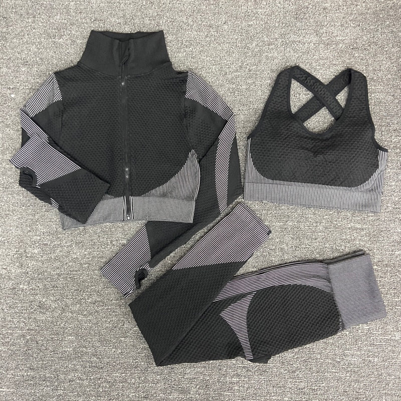 Variant image for Damen-Sport-Set, Yoga, monochrom Nylon-31