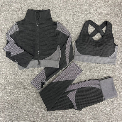 Variant image for Damen-Sport-Set, Yoga, monochrom Nylon-31