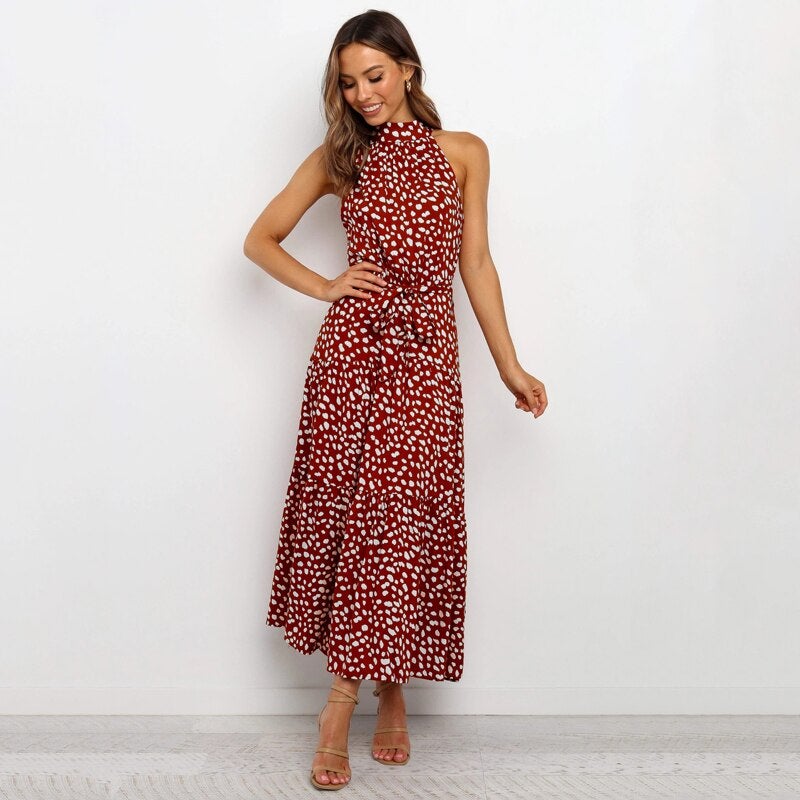 Damenkleid Midi Animalprint Lockerer Schnitt 100% Baumwolle 3