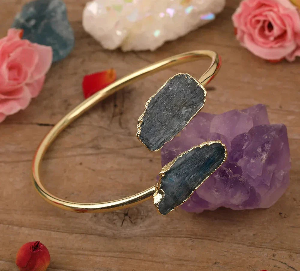 Damen-Armband mit blauem Kyanit und Kupfer in elegantem Design-2