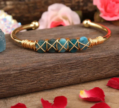 Variant image for Damen-Armband mit blauem Kyanit und Kupfer in elegantem Design-15