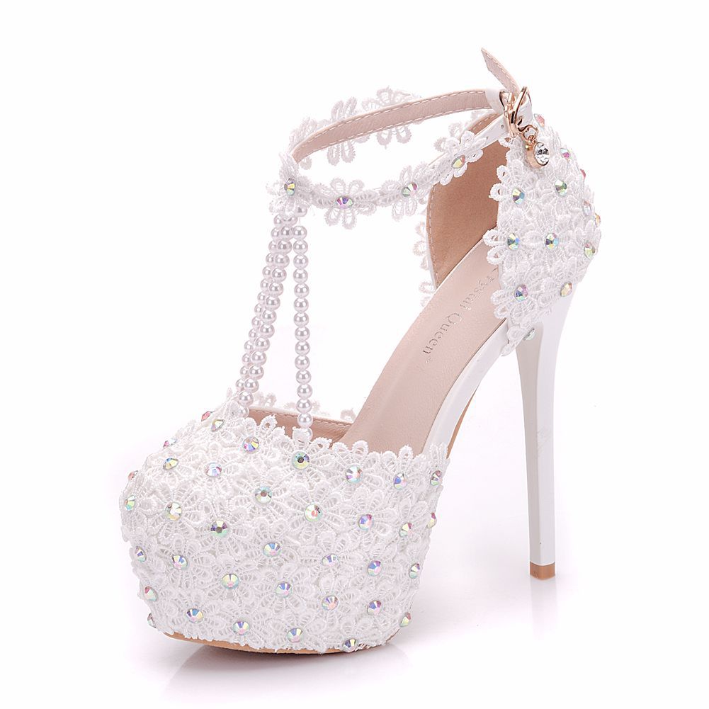 Damen-Pumps, hoher Absatz, trendig, PU, Gummi-1