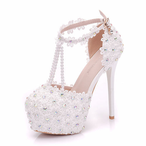Damen-Pumps, hoher Absatz, trendig, PU, Gummi-1
