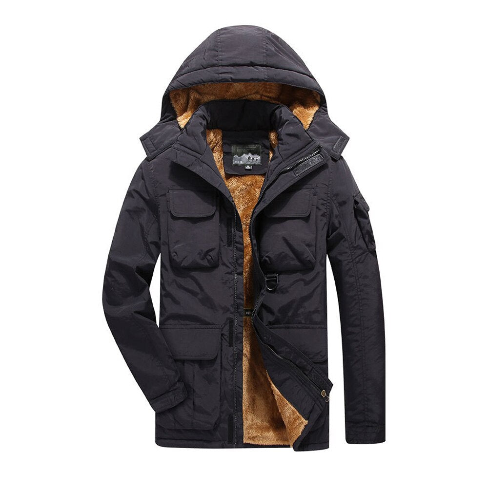 Variant image for Herren-Winterjacke, mit mehreren Taschen, hochwertiges Material-1