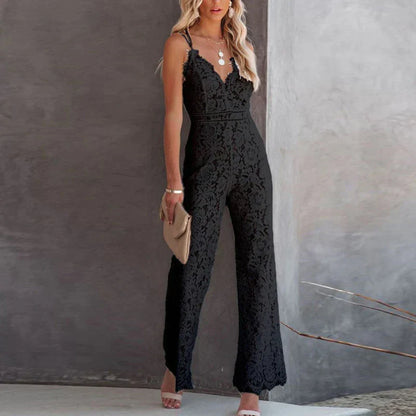 Variant image for Damen-Jumpsuit Ärmellos Lässig Leichtes Material-13
