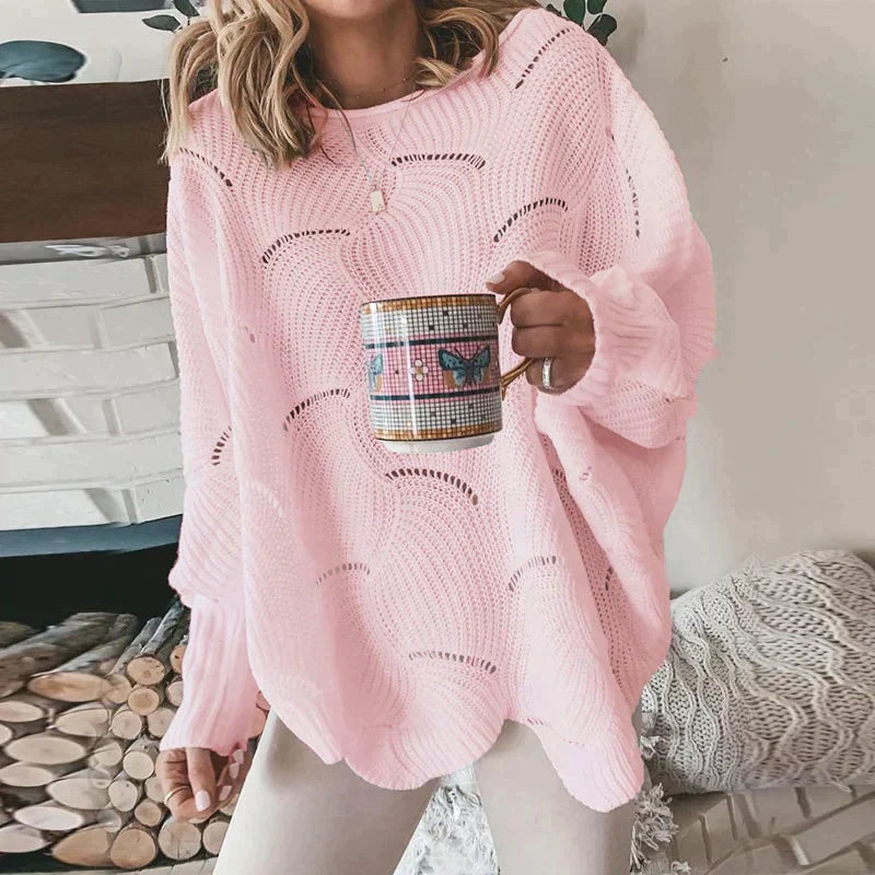 Variantenbild für Damen-Strickpullover, leicht, 100 % Acryl, Loose Fit-30
