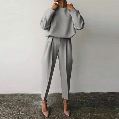 Damen-Zweiteiler aus Polyester mit komfortabler Passform – Eleganter und moderner Stil für Alltag und Fest 3