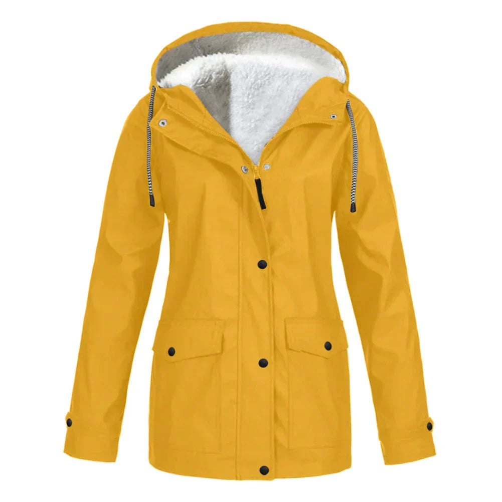 Variant image for Damen-Regenjacke, gefüttert, wasserabweisender Stoff, elegant-25