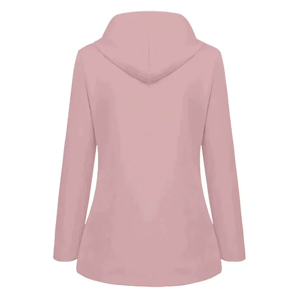 Damen-Regenjacke, gefüttert, wasserabweisender Stoff, elegant-4