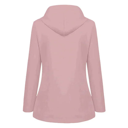 Damen-Regenjacke, gefüttert, wasserabweisender Stoff, elegant-4