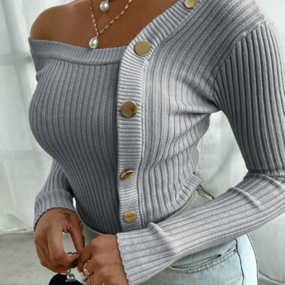 Damen-Strickpullover, warm, elegantes Acryl-3