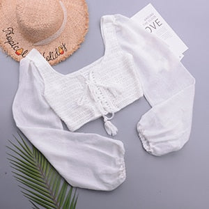 Damen-Bikini im Retro-Stil aus Baumwolle und Polyester-1