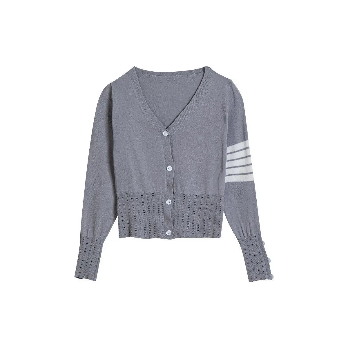 Damen-Pullover, A-Linie Synthetikfaser, runder Ausschnitt-4