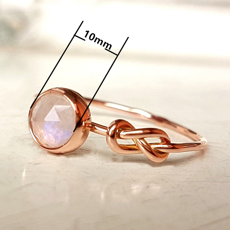 Damen-Ringe, geometrisches Design, Acryl, 10 mm-4