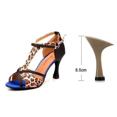 Damen Schuhe Pumps Kubanischer Absatz Satin mit Schnallenverschluss-5