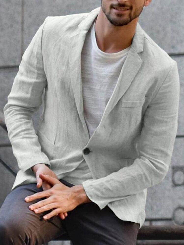 Variant image for Damen Blazer Locker Moderne Baumwolle-6