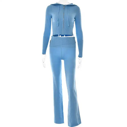 Variantenbild für Damen-Set aus Hoodie und Hose, modernes Design, 100% Baumwolle-7