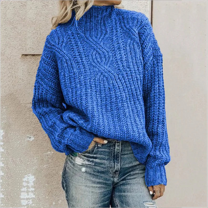 Variant image for Damen-Rollkragenpullover, Zopfstrick, Acrylfaser-19