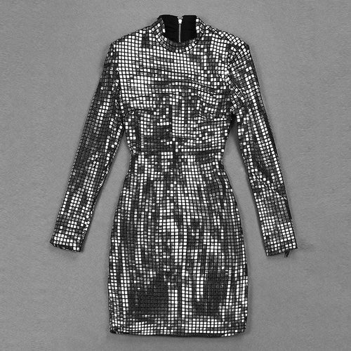 Damenkleid Mini Elegant Polyester-1