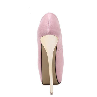 Damen-Pumps, Velours, Slip-On, Plateau 5-7 cm-4