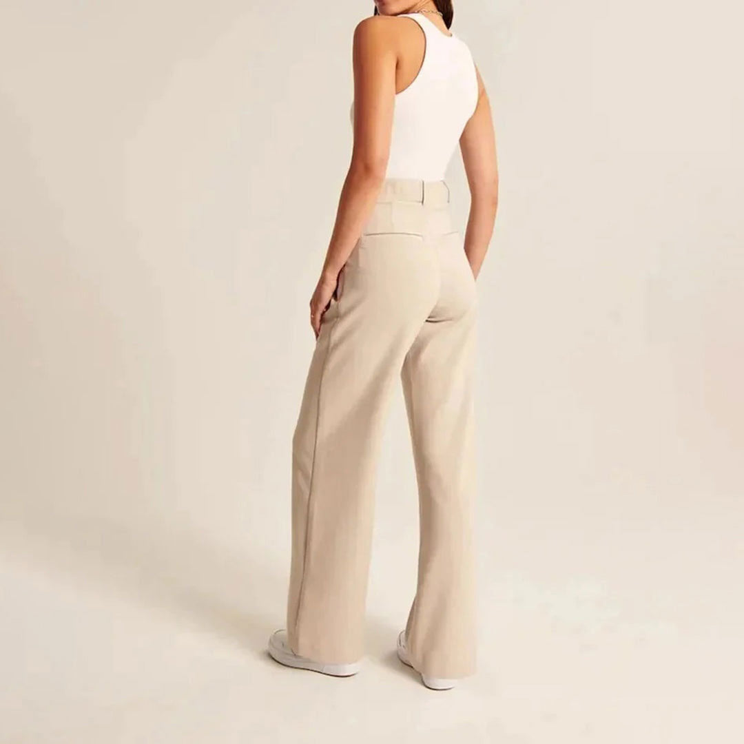 Variant image for Damen-Anzughose, hohe Taille, stretchiger Stoff, elegantes Design-17
