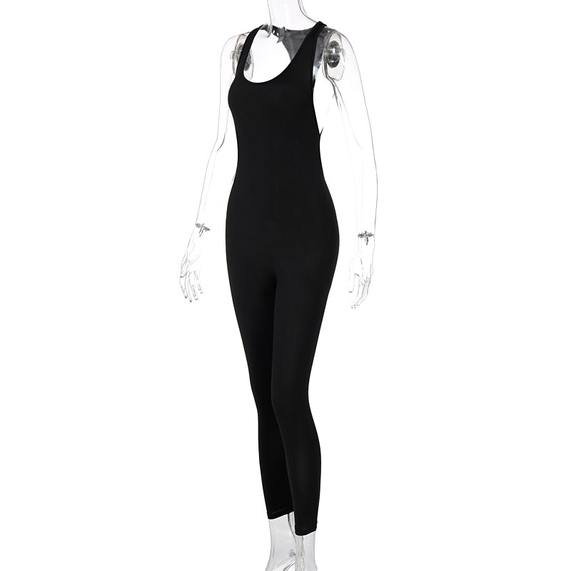 Damen-Jumpsuit Eng Anliegend Polyester Elasthan mit besonderem Design 5