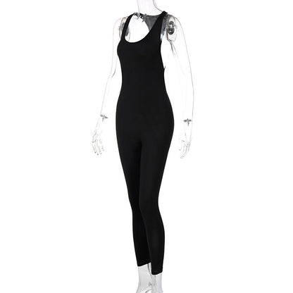 Damen-Jumpsuit Eng Anliegend Polyester Elasthan mit besonderem Design 5