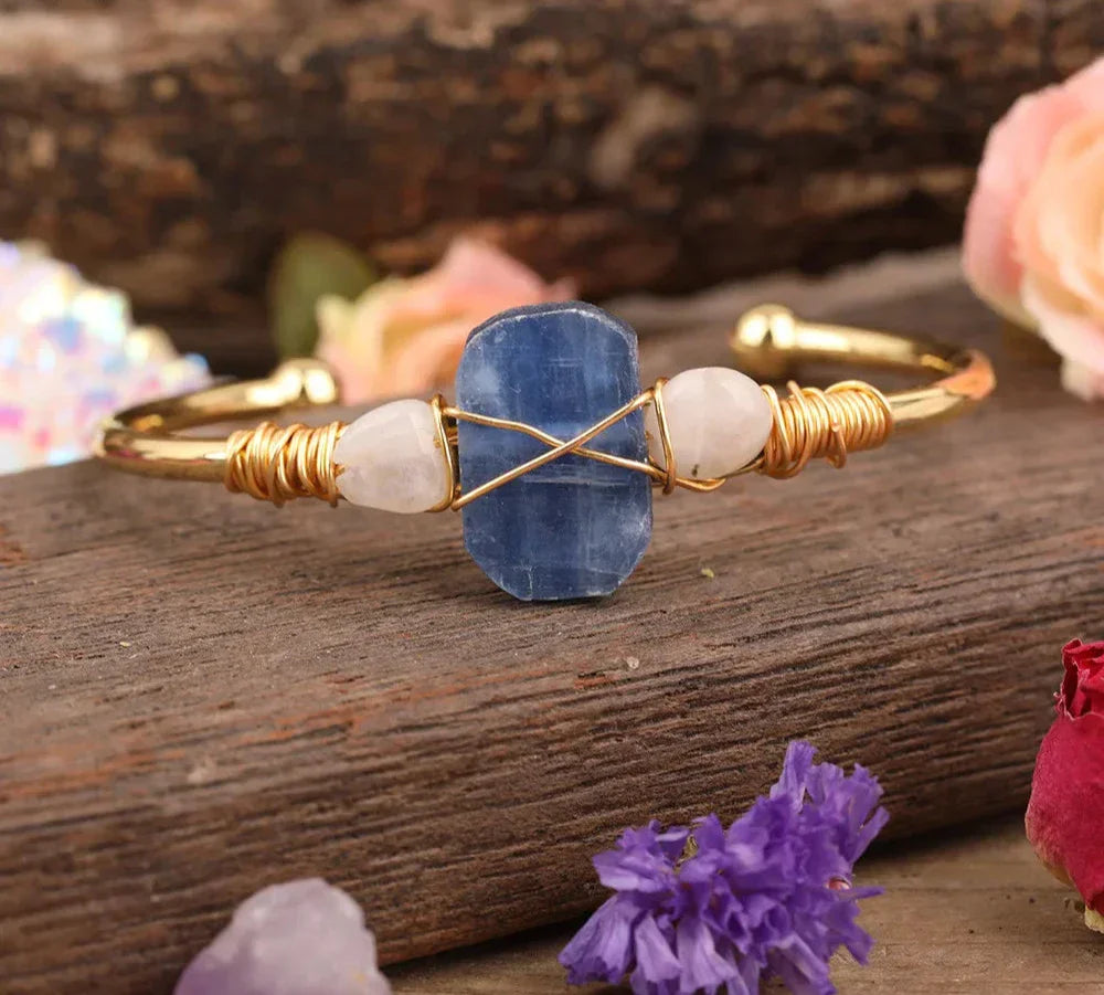 Variant image for Damen-Armband mit blauem Kyanit und Kupfer in elegantem Design-8
