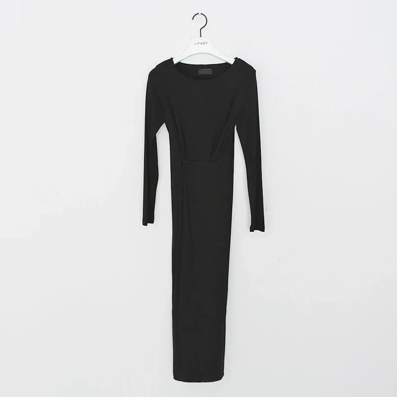 Variant image for Maxikleid Damen Figurbetont Frühlingsdesign aus Baumwolle und Polyester-2
