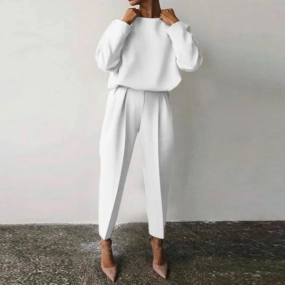 Damen-Zweiteiler aus Polyester mit komfortabler Passform – Eleganter und moderner Stil für Alltag und Fest 1